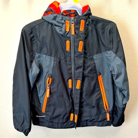 Champion Other - Grey and orange zipper jacket boys